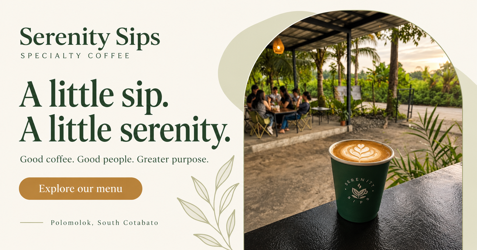 Specialty coffee at Serenity Sips in Polomolok